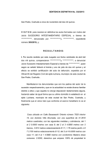 SENTENCIA DEFINITIVA No - Poder Judicial del Estado de Coahuila