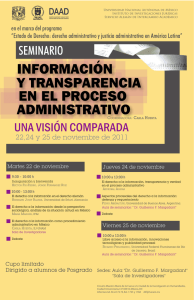 información en el proceso y transparencia administrativo