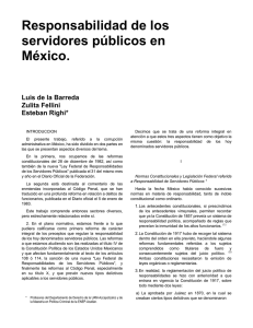 Responsabilidad de los servidores públicos en México