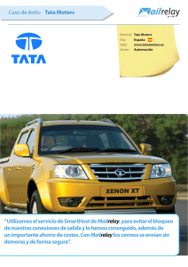 Caso de éxito: Tata Motors “Utilizamos el servicio de