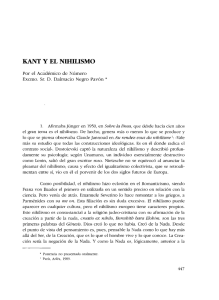 Kant y el nihilismo - Real Academia de Ciencias Morales y Políticas