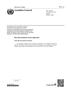 Informe del Relator Especial sobre los derechos humanos