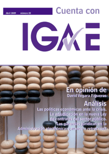 Revista Cuenta con IGAE nº 22. Abril 2009.