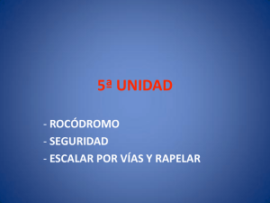 4. Rocódromo, seguridad y escalar.