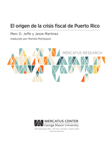 El origen de la crisis fiscal de Puerto Rico