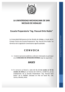 Ing. Pascual Ortiz Rubio - Universidad Michoacana de San Nicolás