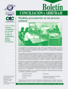 Descargar Boletín - Conciliación y Arbitraje Comercial