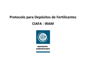 Protocolo para Depósitos de Fertilizantes CIAFA