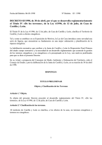Decreto 83/1998 - Junta de Castilla y León