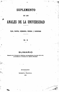 anales de la universidad - Publicaciones Periódicas del Uruguay