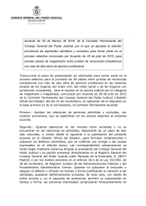 Acuerdo de 25 de febrero de 2016, de la Comisión