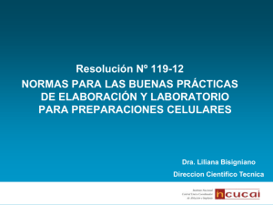 Comisión BPM y L para Preparaciones Celulares