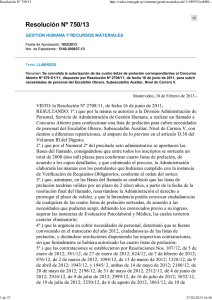 Resolución Nº 750/13 - Intendencia de Montevideo.