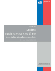 Salud oral en Adolescentes de 10 a 19 años