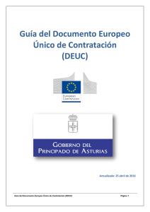 Guía del Documento Europeo Único de Contratación