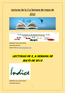 lecturas de 2_a semana de mayo de 2015