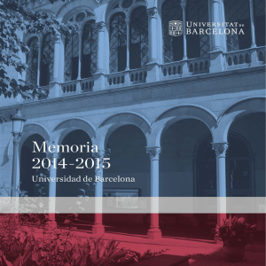 La Memoria del curso académico 2014-2015