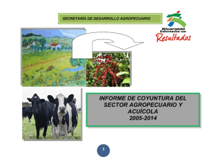 informe de coyuntura del sector agropecuario y acuícola 2005-2014