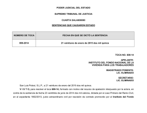 poder judicial del estado supremo tribunal de justicia cuarta