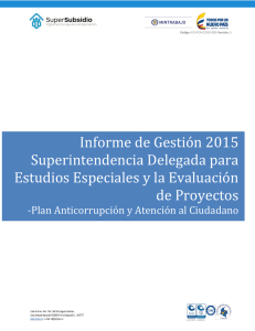 Informe de Gestión Superintendencia Delegada