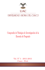 Compendio trabajos Vol1. - Universidad Andina del Cusco