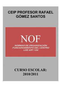 NOF San Mateo - CEIP | Profesor Rafael Gómez Santos