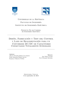 Diseño, Fabricación y Test del Control y Lazo de Realimentación