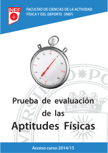 Aptitudes Físicas - Universidad Politécnica de Madrid