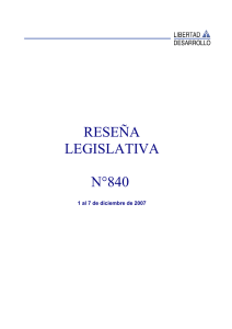 reseña legislativa n°840