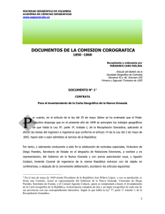 Documentos de la Comisión Corográfica.