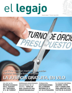 la justicia gratuita, en vilo - Ilustre Colegio de Abogados de Valencia