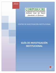 guía de investigación institucional