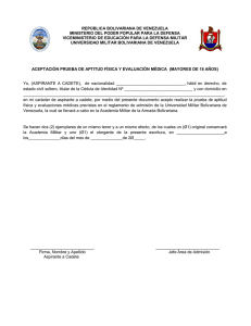 autorizaciã“n pru.. - Academia Militar de la Armada Bolivariana