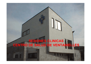 SESIONES CLINICAS CENTRO DE SALUD DE VENTANIELLES