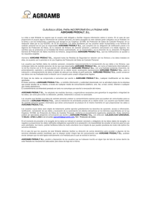 Aviso Legal Sobre Protección de Datos.