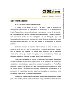 Editorial Especial - Escuela Graduada de Salud Pública
