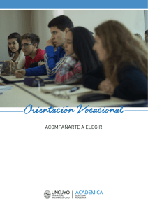 Orientación Vocacional - Universidad Nacional de Cuyo