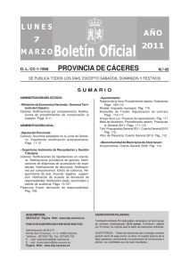 Boletín Oficial - Diputación de Cáceres
