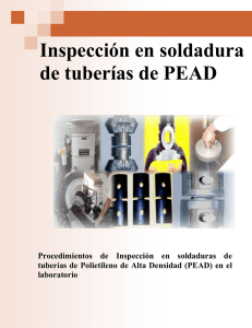 Inspección en soldadura de tuberías de PEAD