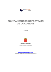 Equipamientos deportivos de Lanzarote (2009)