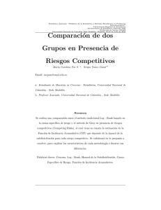 Comparación de dos Grupos en Presencia de Riesgos Competitivos