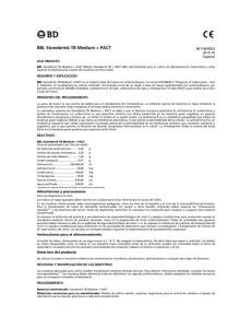 Page 1 BBL Stonebrink TB Medium + PACT USO PREVISTO BBL