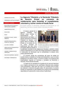 La Agencia Tributaria y la Hacienda Tributaria de Navarra firman un