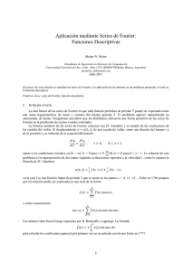 Aplicación mediante Series de Fourier: Funciones Descriptivas