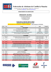 Calendario FACLM 2015-2016 Actualización a 15/09/2016