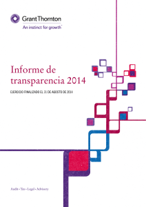 Informe de transparencia 2014
