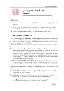 Objetivos 1. Inferencia Estadística - OCW