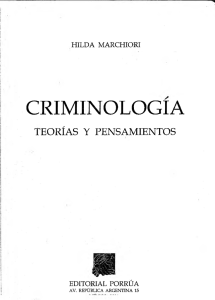 Criminología, teorías y pensamientos