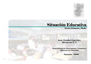 Situación Educativa - Ministerio de Educación