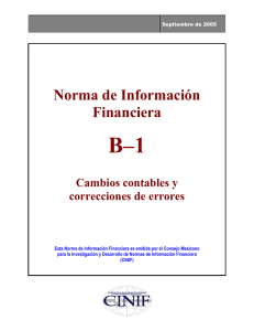 NIF B-1, Cambios contables y correcciones de errores